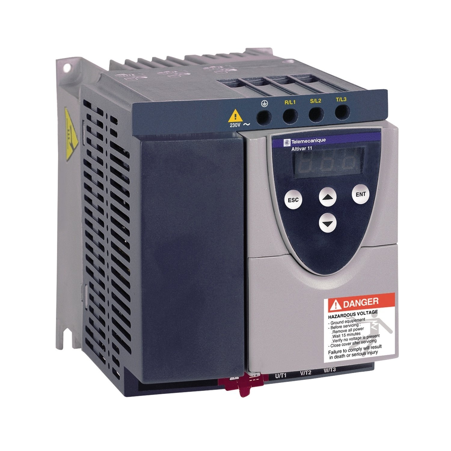 variable speed drive Altivar 11 - 2.2 kW - 230 V - 3ph 3hp heat. us