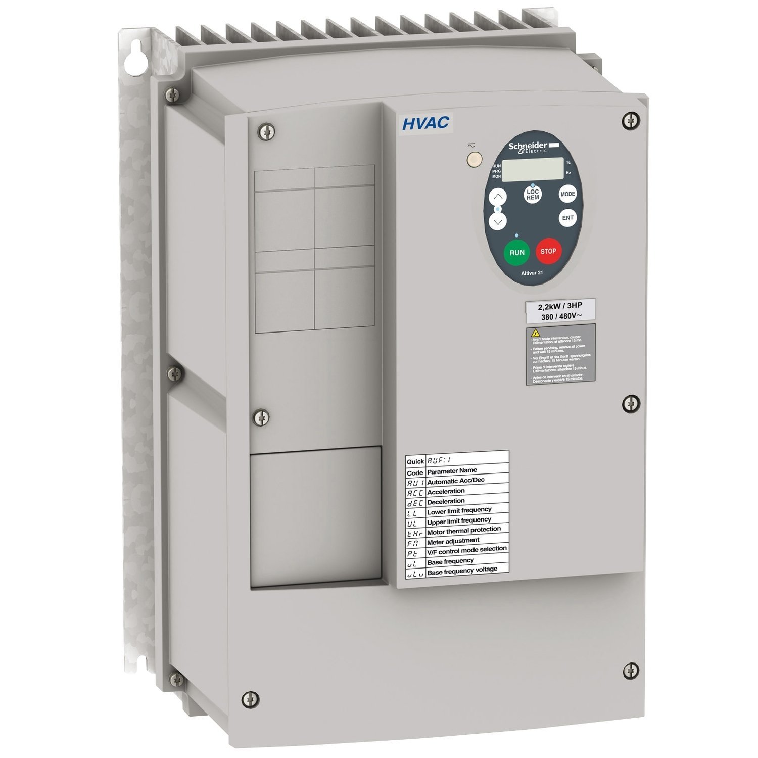 variable speed drive - ATV21 - 11kW 15HP - 480V - EMC filter class B - IP54