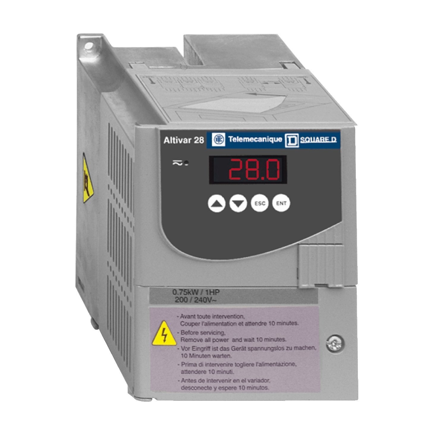 ATV28 0,75KW 240V - single phase - enclosed - IP 21