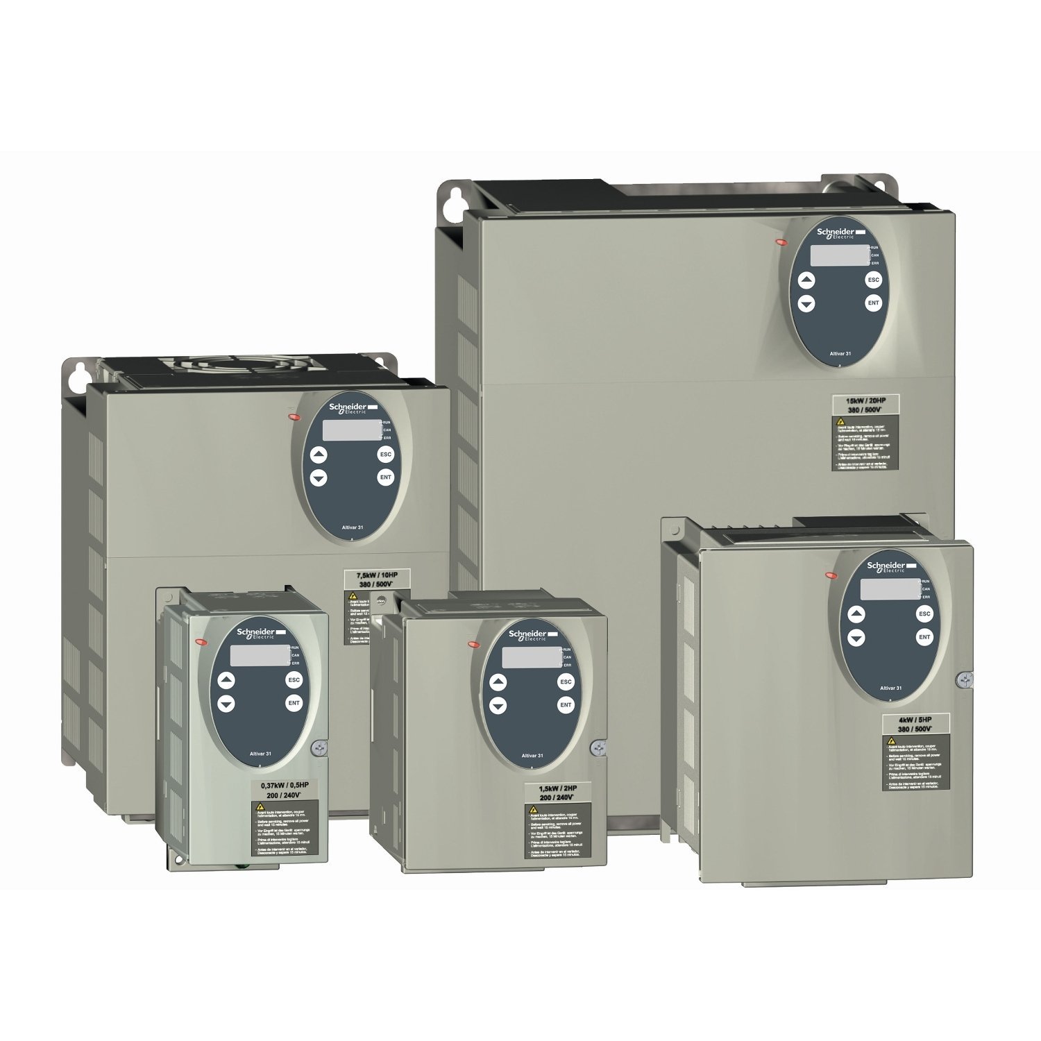 variable speed drive ATV31 - 11kW - 500V 3-phase supply - EMC filter - IP20