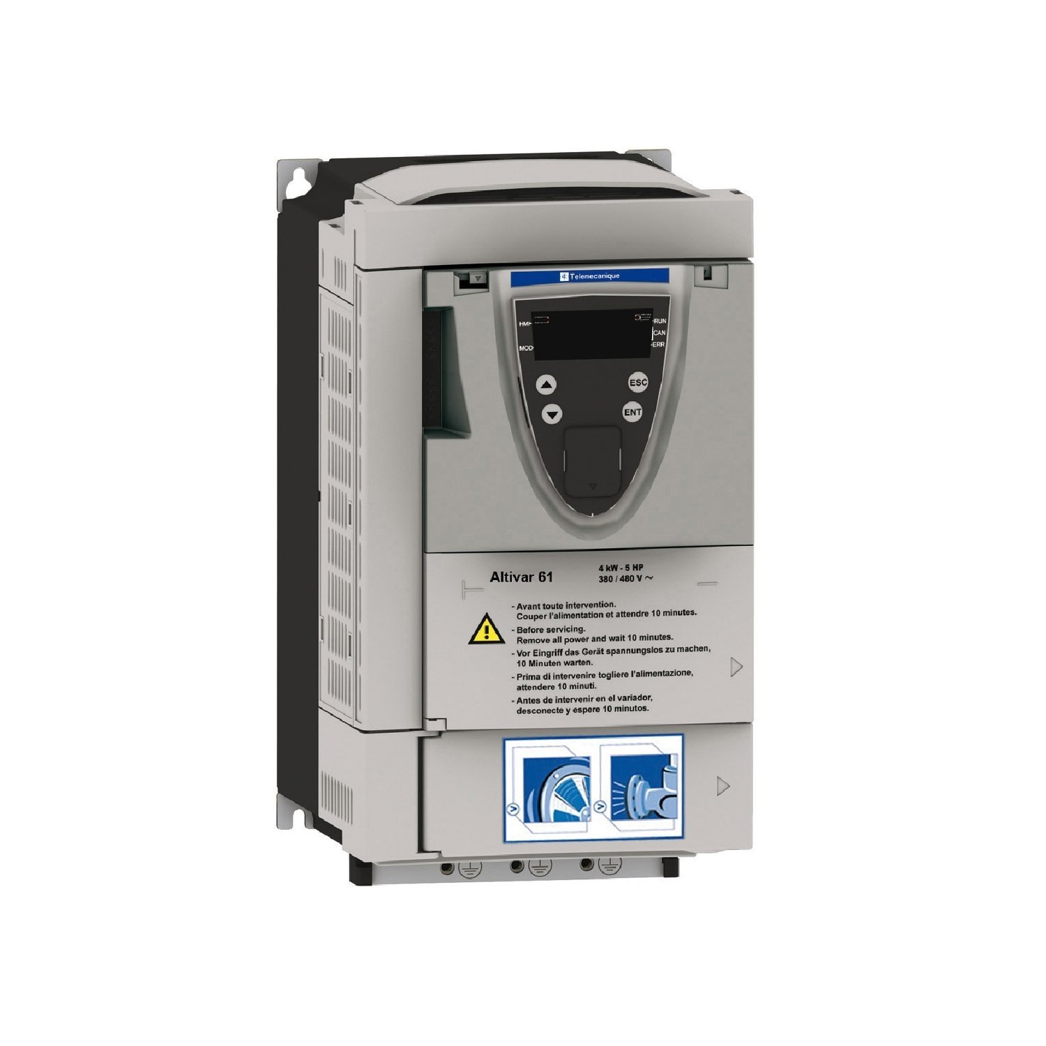 variable speed drive ATV61 - 110kW / 690V - 125HP / 575V - IP20