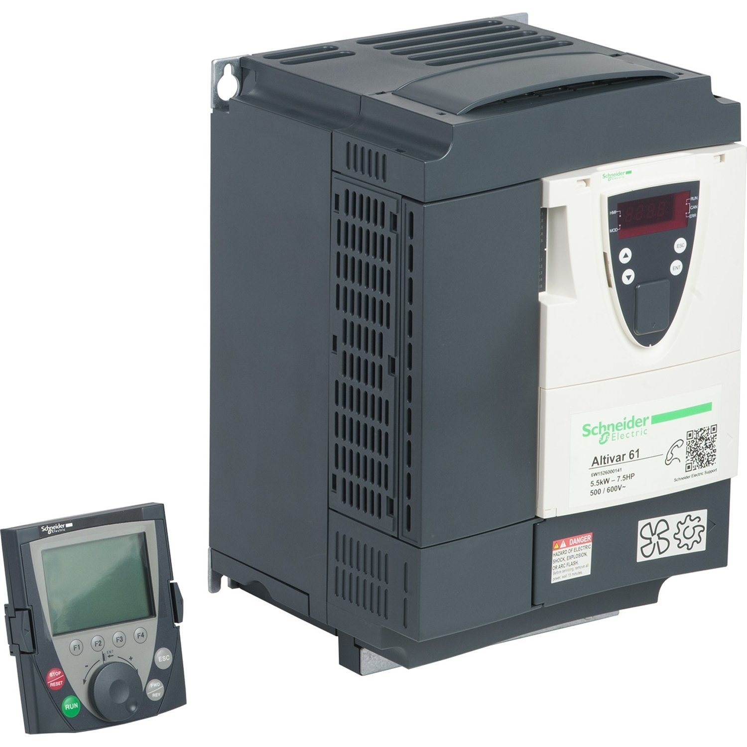 variable speed drive ATV61 - 5.5 kW / 500V - 7.5 HP / 600V - IP20