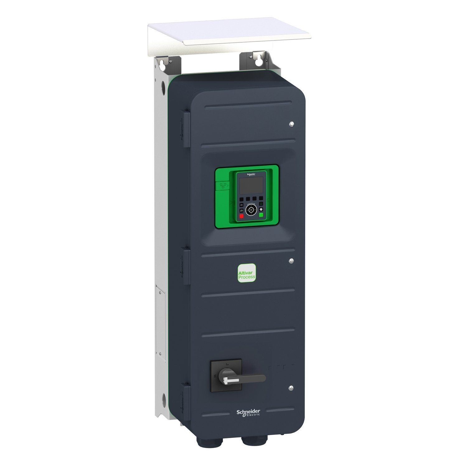 variable speed drive, Altivar Process ATV900, ATV950, 30kW, 40hp, 380 to 480V, IP55, UL type12, disconnect switch